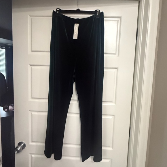New Chico's Travelers  velvet  pants . In Jasper color . Size 1 . - Picture 2 of 5